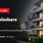 Fernablesbare Zähler – Mehrfamilienhaus mit funkablesbaren Wärme- und Wasserzählern, Frist 31.12.2026