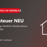 Haus mit Euro-Zeichen – neue Grundsteuer in Niedersachsen, Hebesätze 2025