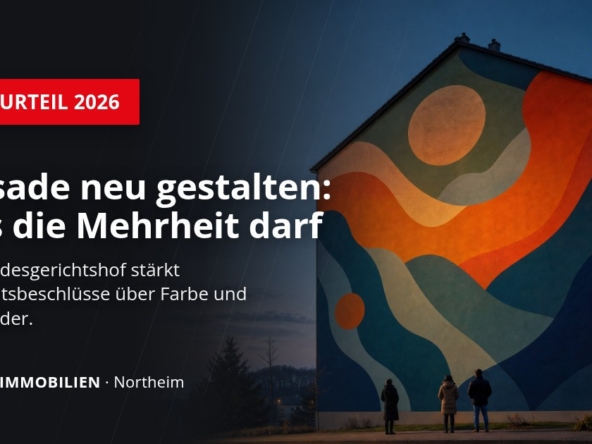 Titelbild: Fassade neu gestalten: Was die Eigentümergemeinschaft mit Mehrheit beschließen darf (BGH-Urteil 2026)